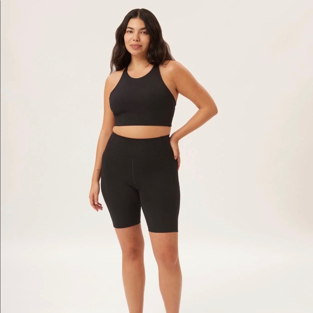 Girlfriend Collective Black High-Rise Bike Short (S)